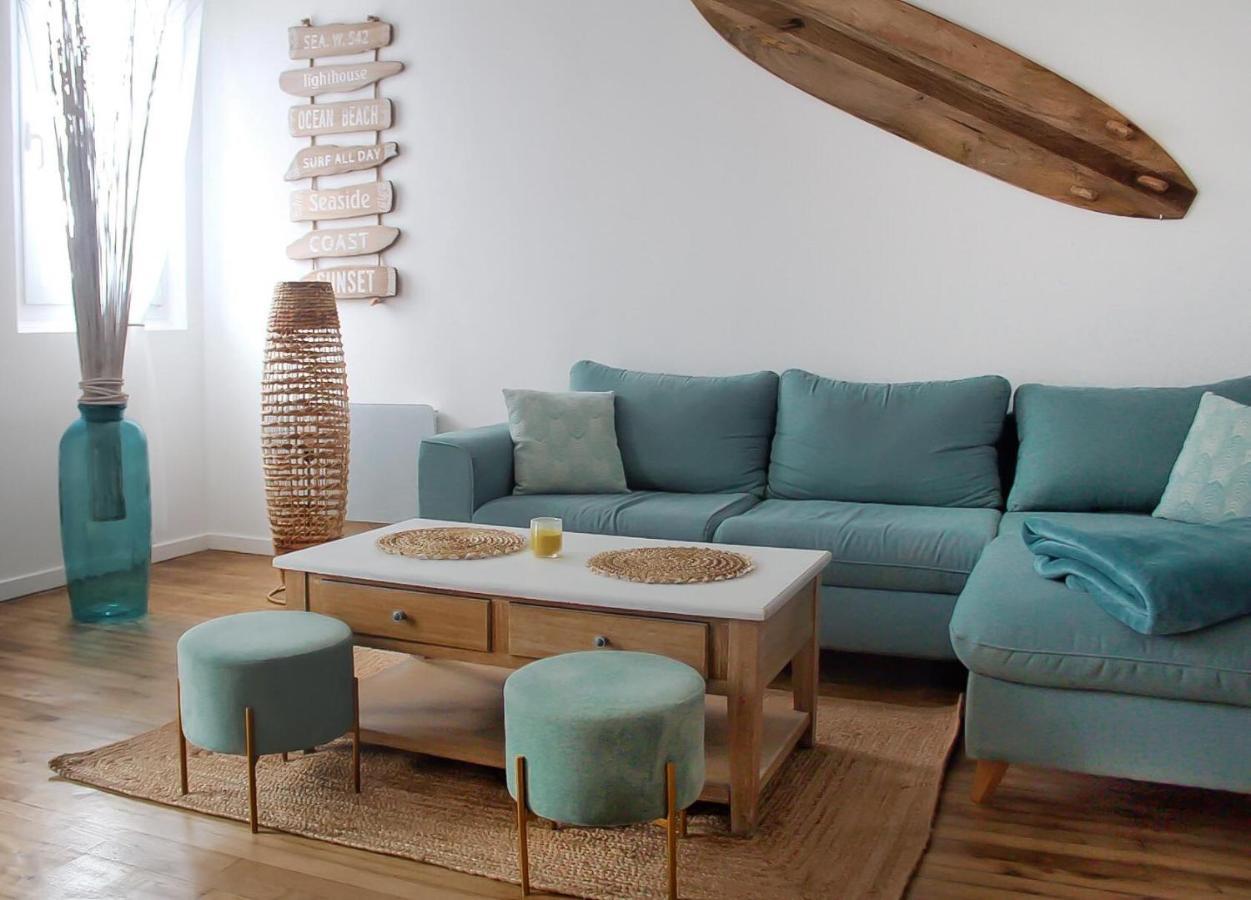 Le 8 ∙ Appartement Cosy Avec Balcon Vue Sur Mer مير-لي-بان المظهر الخارجي الصورة
